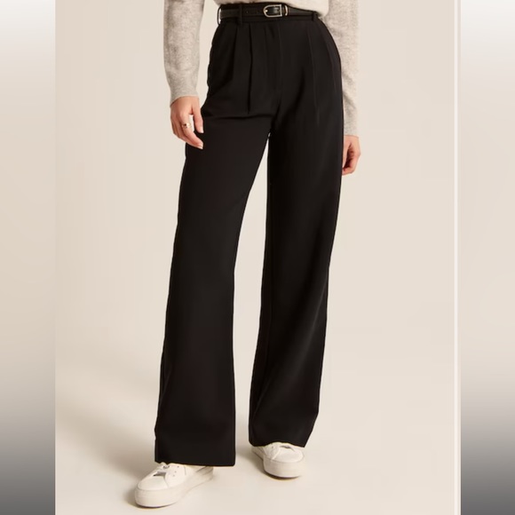Wide Leg Grey Trouser - Picture 1 of 5